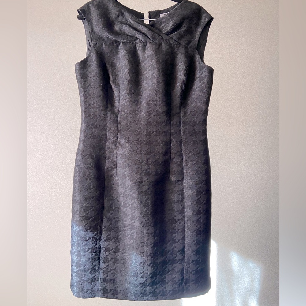 Large Black Sleek Sheath Dress